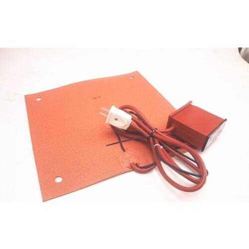 Funssor 310x310mm 120V/220V 800W Silicone Heater for Creality CR-10 3D Printer Heated Bed Pad with Digital Controller