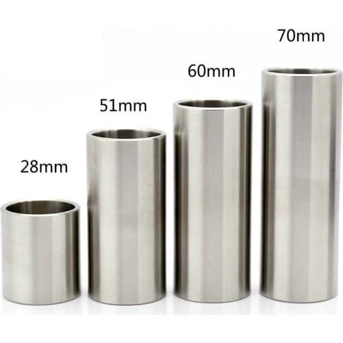 1 piece Steel Guitar Slide Inner Diameter 21mm Thickness 2mm Length 28/51/60/70mm Stainless Smooth Slider