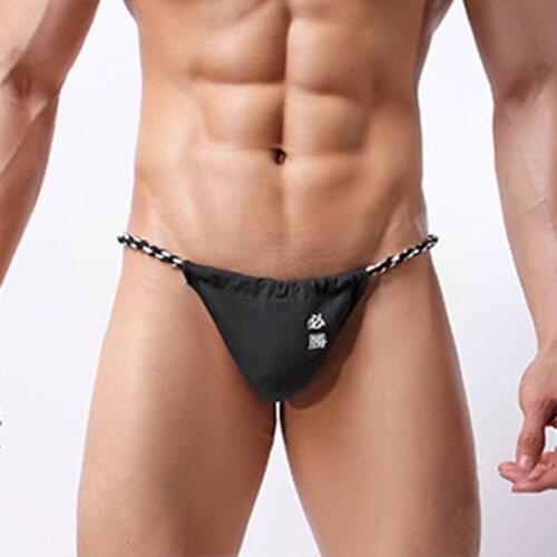 Low Rise Underwear Men T Back Thongs Sexy G-strings Gay Lingerie Penis Pouch Jockstrap New Mens Bikini Panties Sissy Underpants