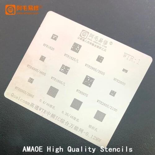 Reball Tin Net Template For Qualcomm WTR WTR1620 1625/L 3905/3925 2600 4905/4605 1605/L 5975 2605/2100 BGA Reballing Stencil