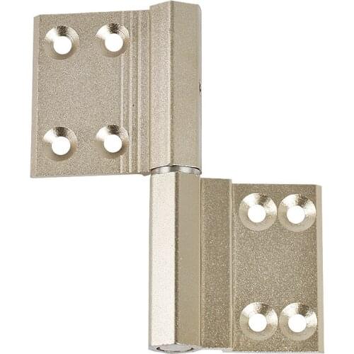 Removal Groove Reinforced Thick Hardware Folding Hinge Aluminum Alloy Toilet Door Hinge