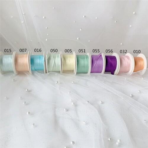 Woodenspools 7mm pure silk ribbon 100% silk embroidery ribbon hand dyed high quality Handmade doll decorate ribbon pure silk