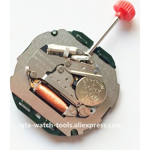 1 Pcs New Japan Miyota 2105 Quartz watch movement With stem but without battery Replace Repair