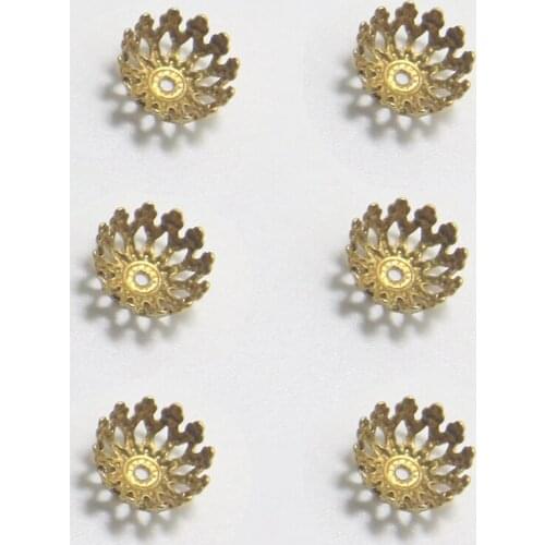 Ring Pearl Clip 8mm Brass Single Hole Earring Pendant Antique Hairpin Headdress Handmade Material DIY Jewelry Accessories