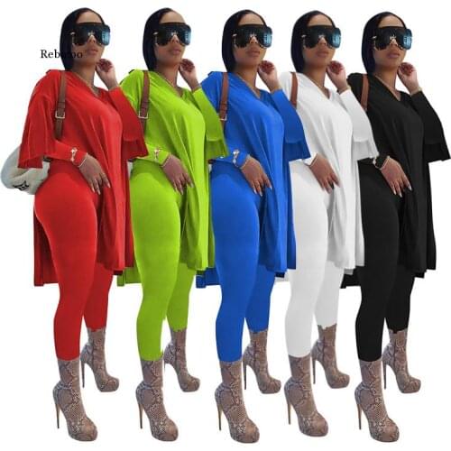 Solid Pants Sets Women Two Piece Outfits Joggers Tracksuit Loose Top Leggings Streetwear New Matching Set