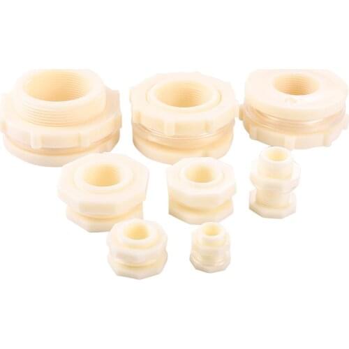 1/2" 3/4" 1" 1.2" 1.5"2"Thread ABS Plastic Water Tank Connector Garden Irrigation Water Tower Fish Tank Bucket Aquarium Supplies