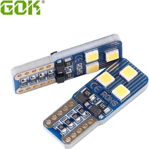 100pcs 2019 NEW Canbus T10 W5w 6smd 3030 New High Bright Led Width Lamp reading indoor lamp No Error Report clearance bulb 12V