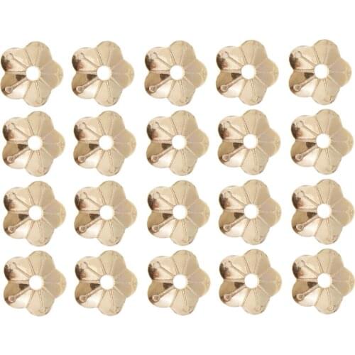 40pc Flower Beads Caps Spacer DIY Craft Necklace End Caps Jewelry Making