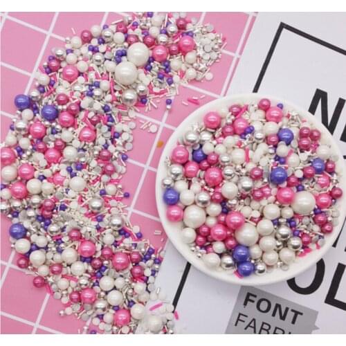 500g Edible Sugar Beads/Pearl Sugar Balls Fudge DIY Cake Baking Sprinkle Sugar Balls Wedding Cake Decoration Donut Baking Sugar