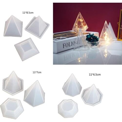 Diamond Box Resin Mold with Lids Storage Silicone Resin Casting Molds Jewelry Trinket Box Molds Art Craft Tools