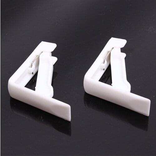 White Plastic Table Cloth Cover Clips Cover Clamp Desk Cloth Holder Spring Loaded Tablecloth Clip Picnic Party Supplies