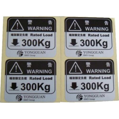 Cusotm design roll polyester care label PET stickers