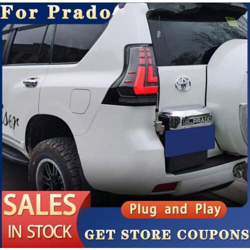 For Prado Tail Lights 2010-2020 Prado 2700 4000 LC150 LED Tail Lamp DRL of the daytime running lights turn signals