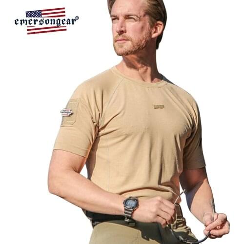 Emersongear Blue Label Mens Training Shirt Stretched Quick Dry Shirt Outdoor Sports Hunting Climbing Skin Friendly Active Shirt
