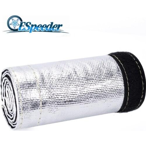 ESPEEDER Universal 1.25'' Metallic Heat Shield Thermal Sleeve Insulated Wire Hose Cover Shroud Free-Shipping