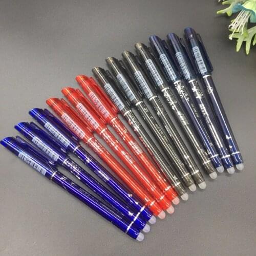 12PCS/Pack Erasable Pen Ink 0.5mm Gel Pen 4 Color Avaliable for Childrens Gift Free Shipping