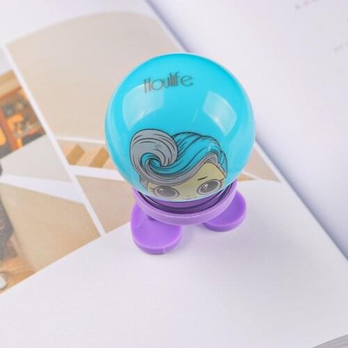 Houlife - Plastic Shaking Head Girl Toys Car Decoration Ball Blue 1 Piece