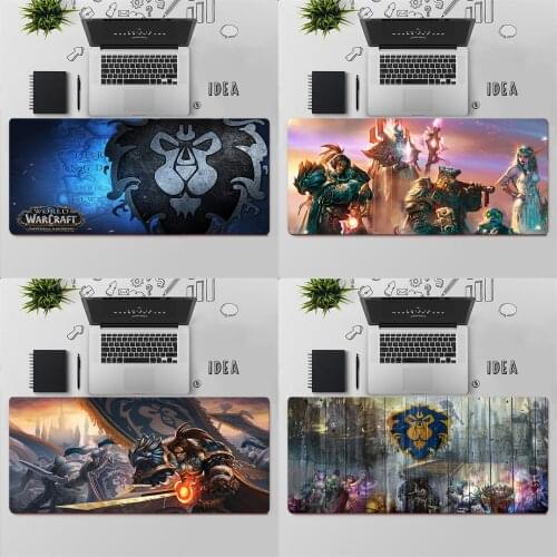 Gaming Mouse Pad Large Mouse Pad PC Gamer Computer Mouse Mat WOW World of Warcraft Alliance Mousepad Keyboard Desk Mat Mause Pad