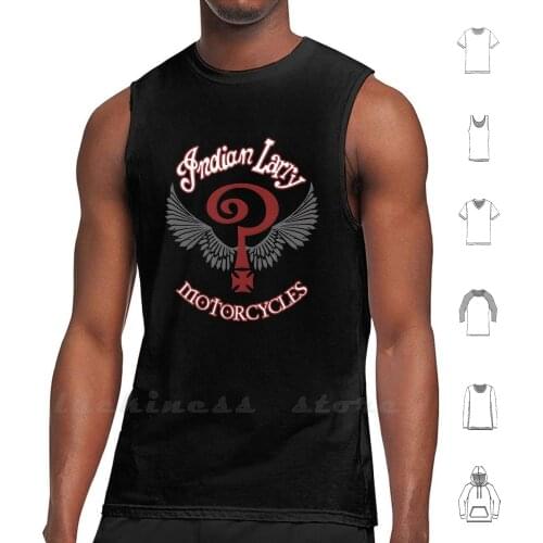 Indian Larry Tank Tops Vest 100% Cotton Indian Larry Indian Larry Motorcycle Builder Motorcycle Artist