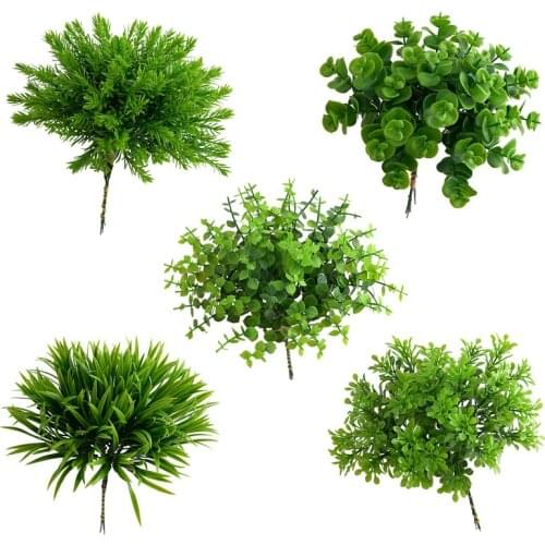 Artificial Flower Eucalyptus Leaf Money Leaf Green Plant Home Office Green Decoration