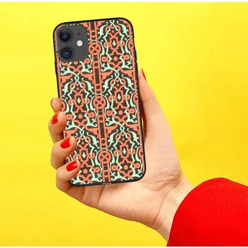 Carpet Texture Classical Phone Case For iphone 12 11 6 Mini Pro XS Max X XR 7 8 Plus Soft TPU Cover 12Pro 11Pro 12Mini