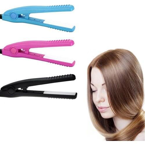 Mini Hair Straightener Curling Bar Straight Roll 2 In 1 Splint Perm Mini Cartoon Portable Electric Curling Iron