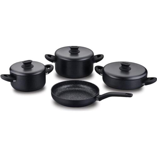 Cookware Set 4 piece Granite Stew Pot Made in Turkey