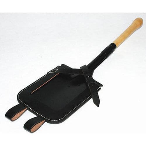 WWII WW2 GERMAN FLAT SHOVEL & CARRIER SET Color Black