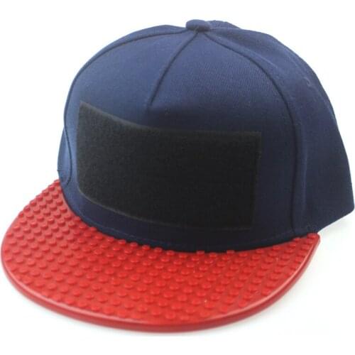 New Adult kids casual toys brick trucker hat DIY custom logo puzzle Hip hop sports Snapback hat gorras