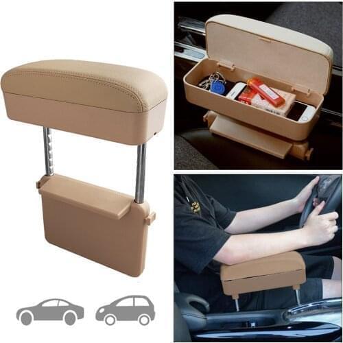 Pu Leather Car Armrests Box For AUDI A1 A3 A4 A5 A6 C6 C7 A7 A8 A8L Q2 Q3 8U Q5 8R Q7 R8 Car Elbow Support Adjustable Armrest