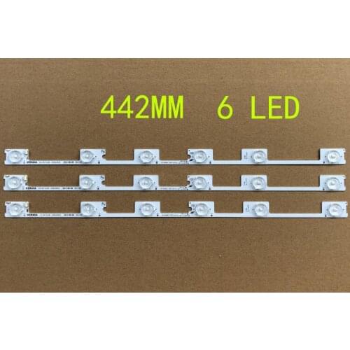 50PCS Konka KDL48JT618A light strip 35018539 lights 6 lamp Length 44CM aluminum substrate strip quickly dissipating Connector