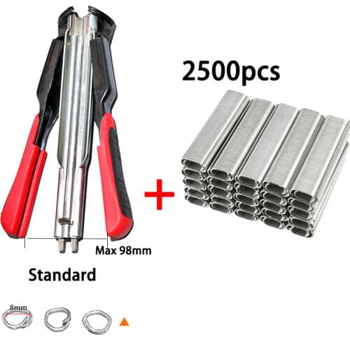 1 set of fastening clamps to install poultry cage clamps with 2500 nails rabbit dog cage clamp Poultry supplies installation kit