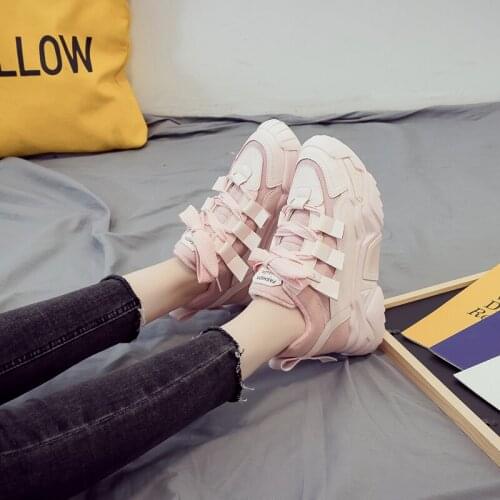Womens sneakers winter plus velvet warm comfortable soles non-slip wear-resistant trend girls wild platform women shoes U21-41