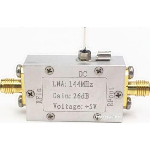 1PCS 144MHz ultra low noise 3-5V 135-175MHz 24dB RF amplifier low noise amplifier LNA
