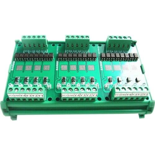 12 channels PLC driver board amplifier board optically isolated output board 4 transistor module