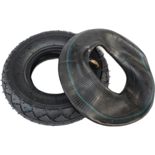 2.50-4 Tire Inner Tube 60/100-4 Tyre Out Tire for Gas & Electric Scooter Bike Metal Valve TR87 Scooter Wheelchair Wheel
