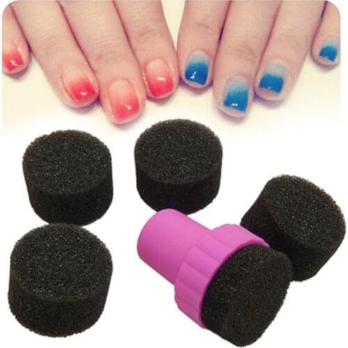 3PCS/ Set New Gradient Sponge Nail Seal Plastic Personality DIY Nail Beauty Art Stamper Accessory Nail Tools