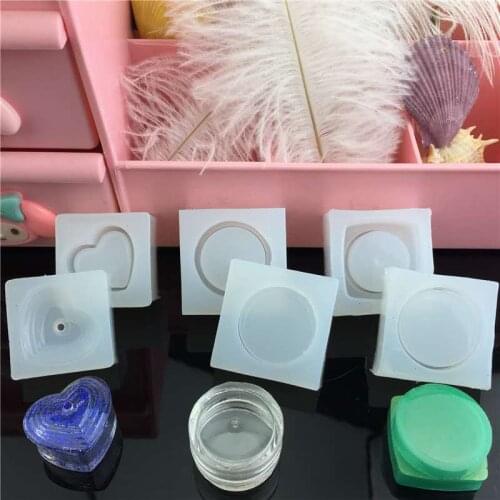 3D Carving Silicone Mold Nail Stamping Small box Storage Pattern DIY UV Gel Acrylic Crystal Nails Template Nail mold