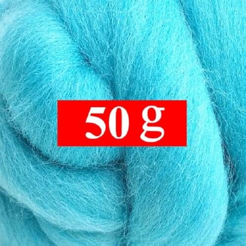 50g Merino Wool Roving for Needle Felting Kit, 100% Pure Felting Wool, Soft, Delicate, Can Touch the Skin (Color 36)