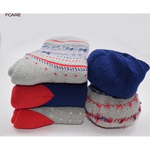 6pairs 38, 39, 40, 41, 42 thermal terry autumn winter thickened long leg cotton socks cotton towel unisex warm socks