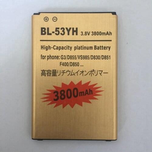 For LG G3 battery BL-53YH Internal Replacement Batteries Bateria For LG D858 D855 D857 D859 D850 F400 F460 F470 F400L
