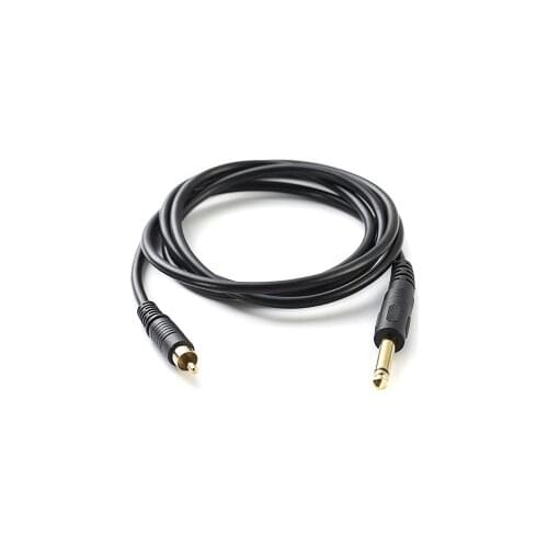 High Quality Male RCA to 6.5mm Mono Male Jack AUX Audio Cable For Mixer Amplifier Speaker TV Mixing Console RCA to 6.5mm Cable