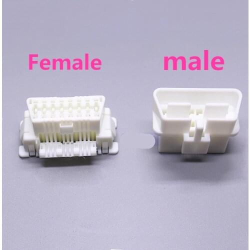 Car obd interface for Toyota original modification equipment male / female original car diagnostic connector