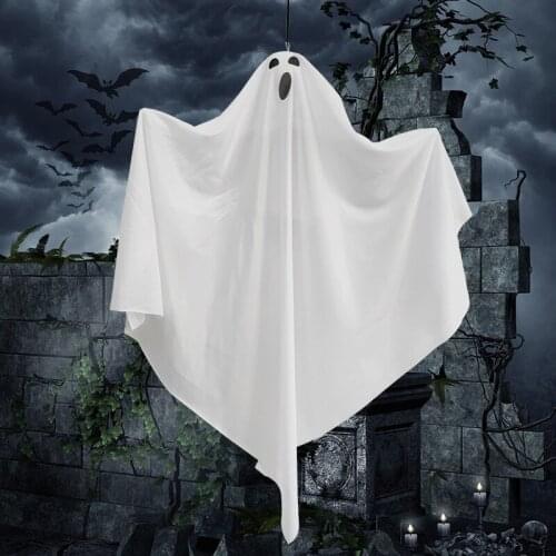 White Hanging Ghost Creative Halloween Decorative Props for Haunted House Secret Room Courtyard Decoration SDF-SHIP