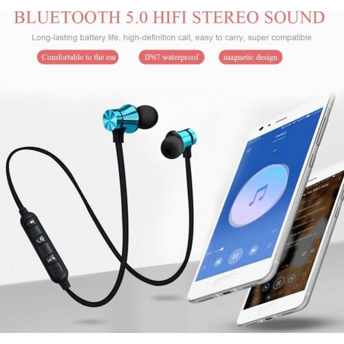 Stereo Sound Bluetooth Headset Neck Hanging Waterproof Noise Reduction Earplug Easily Carrying Lightweight Earphone Part