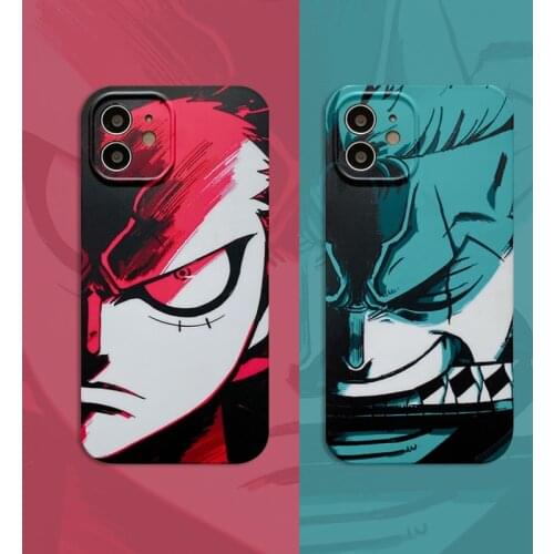 ONE PIECE Monkey D. Luffy Roronoa Zoro Phone Case Cover for Iphone 12 Pro Max X XR XS MAX 6 7 8 Plus 11 Pro Max