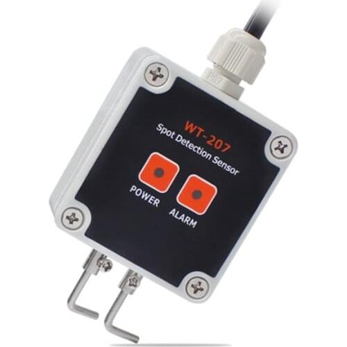 Water Leak Flood Alarm Sensor with Stainless Steel Probe, Waterproof Housing, Water Leak Alarm Sensor Detector for Bathroom