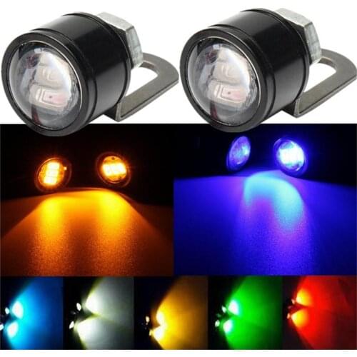 2 Pcs Motorcycle Lamp Daytime Running Light Eagle Eye LED Light Reverse Backup Strobe Flash Lamp Motorcycle Mirror Light