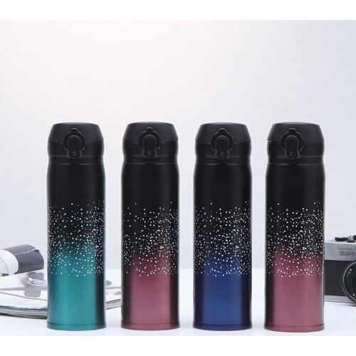 New Design Double Wall Stainless Steel Vacuum Flasks 500ml Thermos Cup Coffee Tea Milk Travel Mug Thermo Bottle Gifts Thermocup