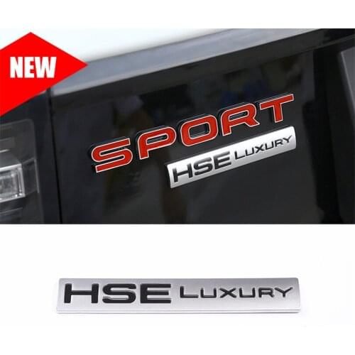 Chrome HSE LUXURY Emblem Badge Decal Sticker For Land Rover Discovery Sport Car Body Sticker